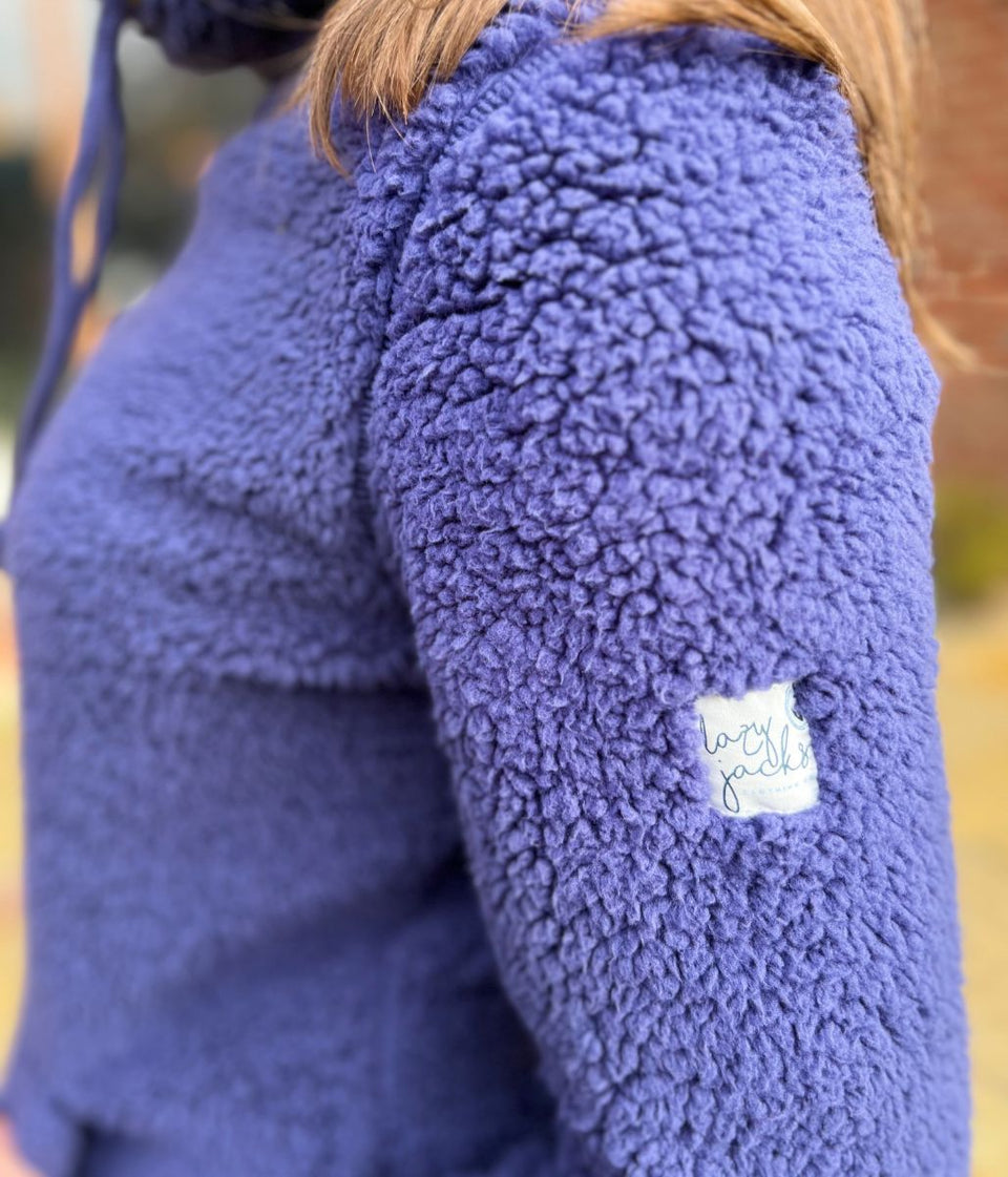 Lazy Jacks Navy Roll Neck Snug Fleece