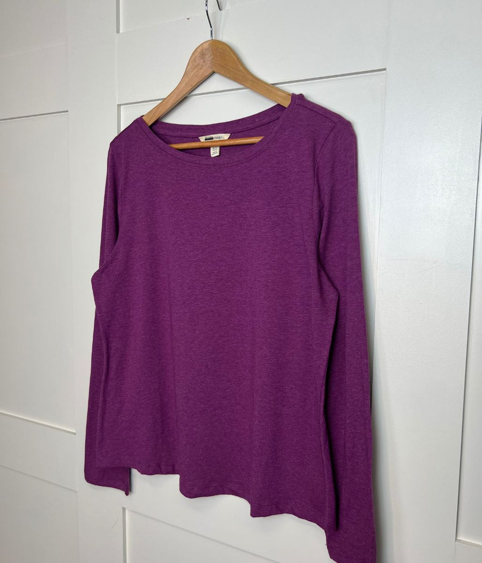 Ex Seasalt Purple Organic Cotton Rich Long Sleeve Top