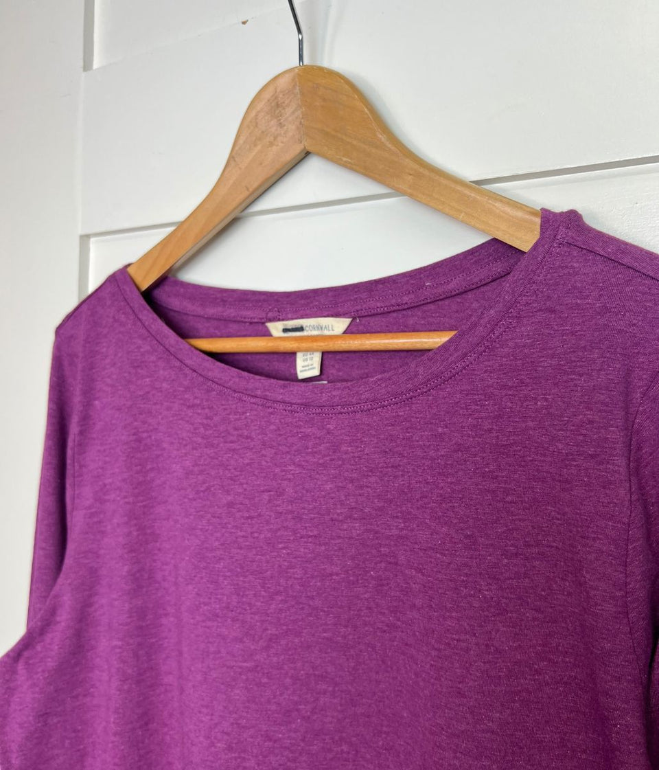 Ex Seasalt Purple Organic Cotton Rich Long Sleeve Top