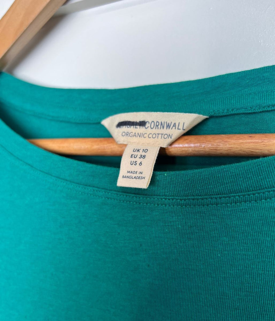 Ex Seasalt Jade Organic Cotton Rich Long Sleeve Top