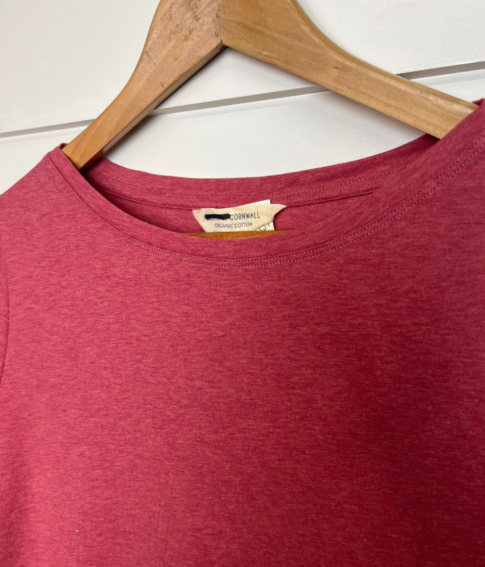 Ex Seasalt Red Organic Cotton Rich Long Sleeve Top