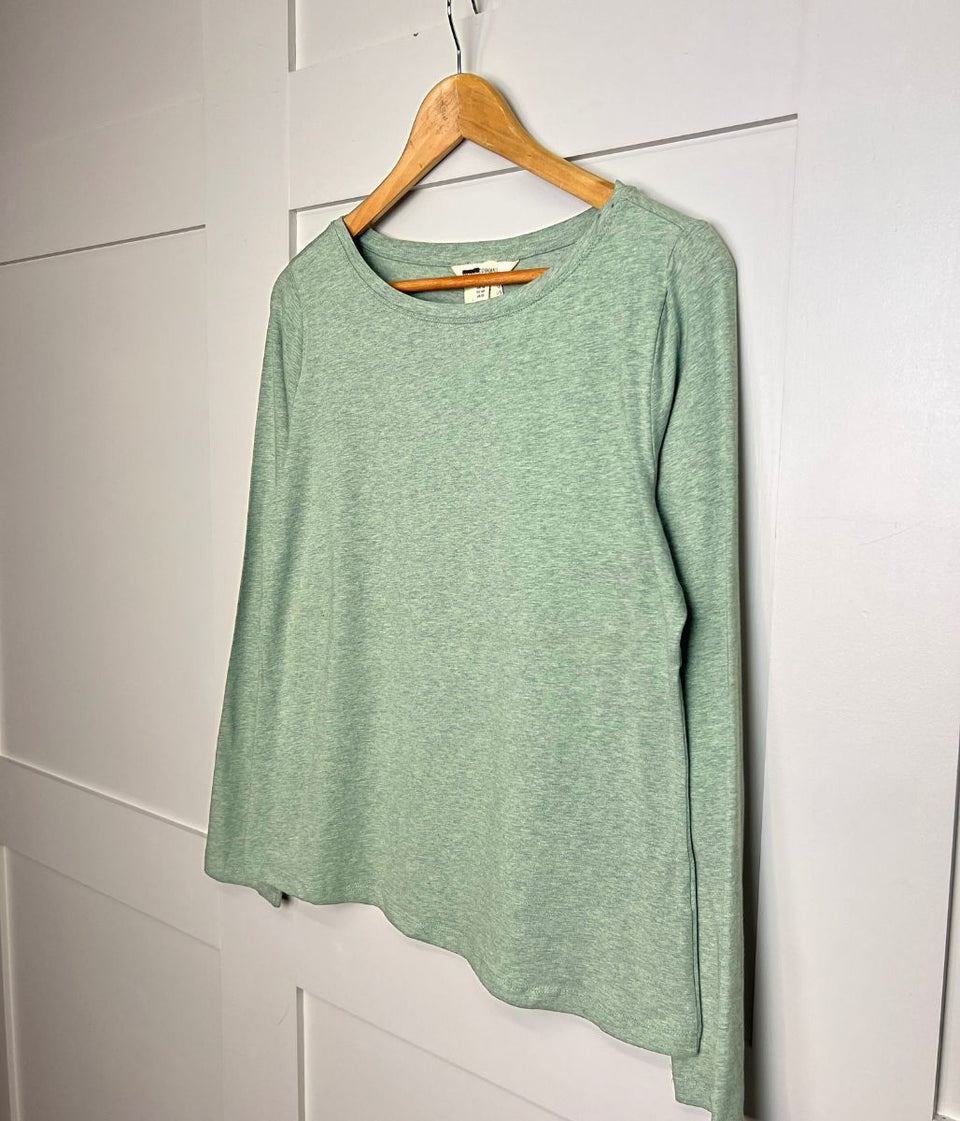 Ex Seasalt Aqua Organic Cotton Rich Long Sleeve Top