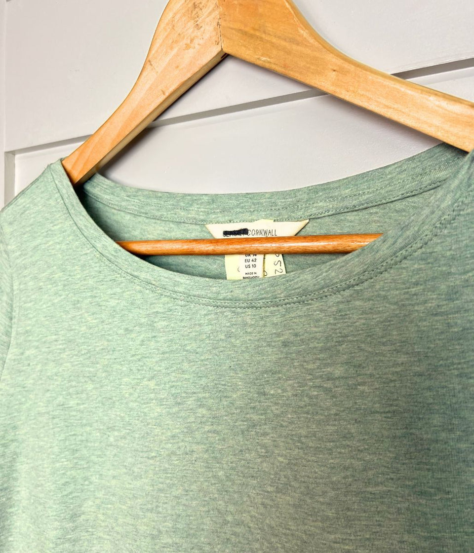 Ex Seasalt Aqua Organic Cotton Rich Long Sleeve Top
