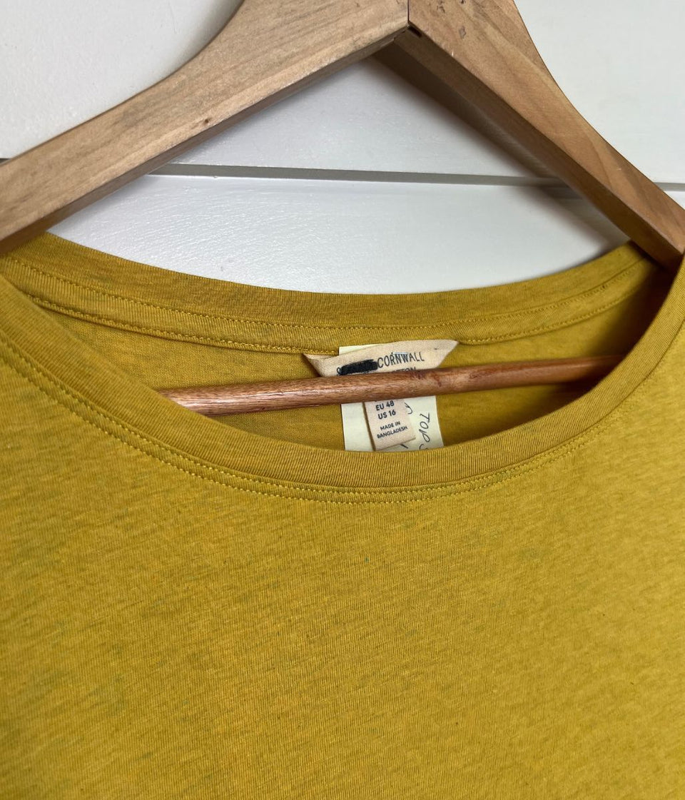 Ex Seasalt Mustard Organic Cotton Rich Long Sleeve Top