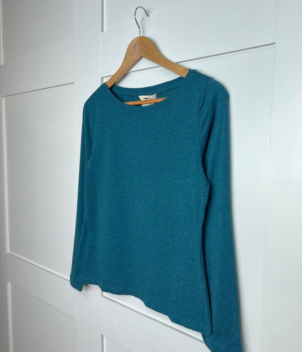 Ex Seasalt Dark Green Organic Cotton Rich Long Sleeve Top