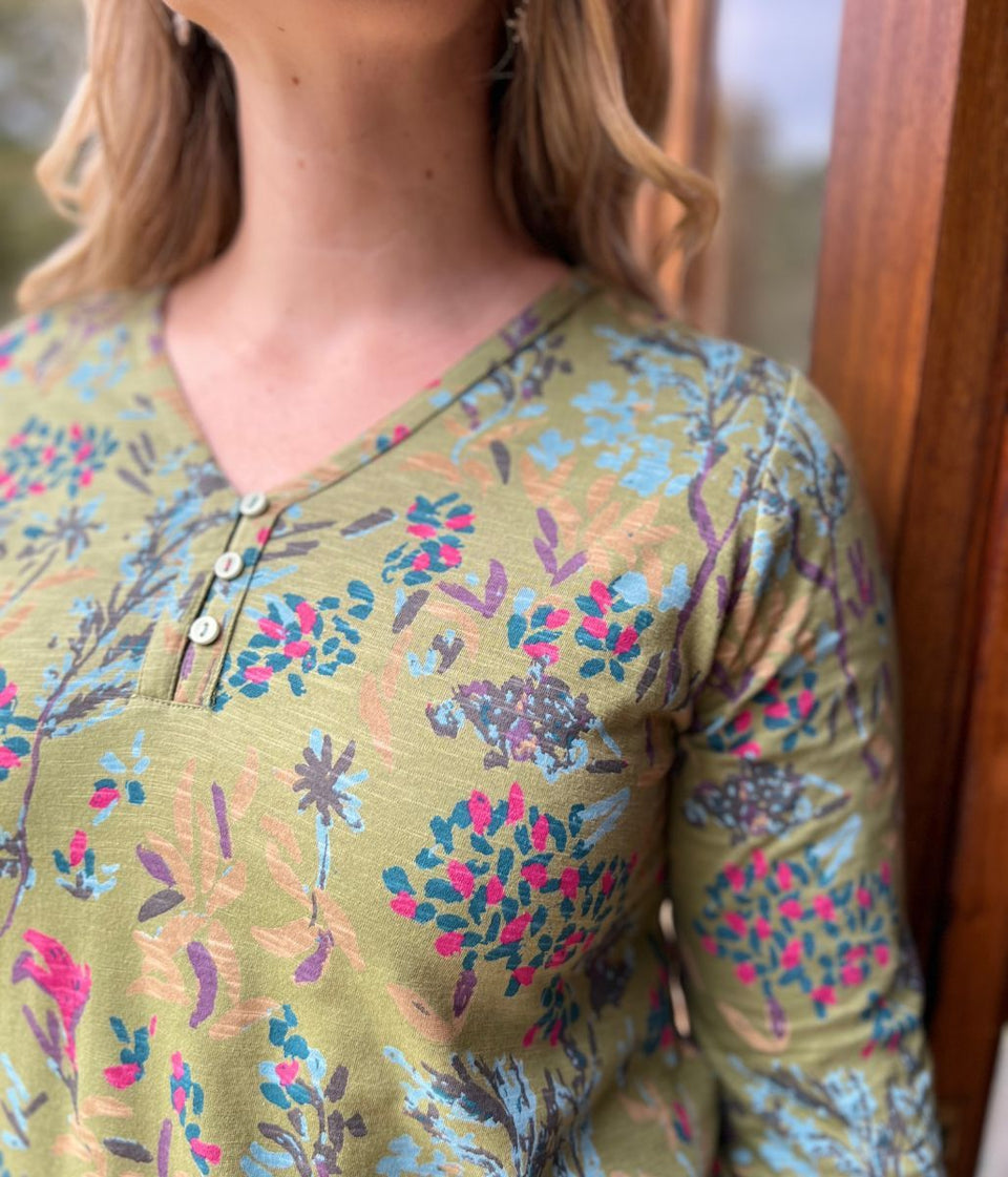 Rouleau Calliste Floral Tunic Top