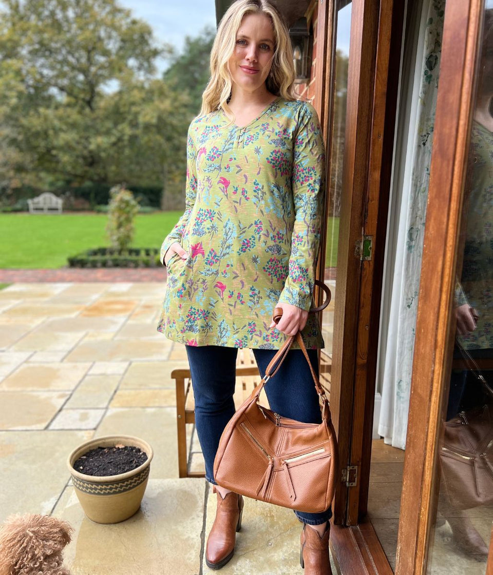 Rouleau Calliste Floral Tunic Top