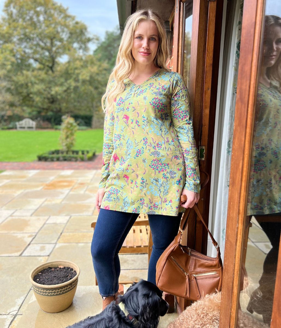 Rouleau Calliste Floral Tunic Top