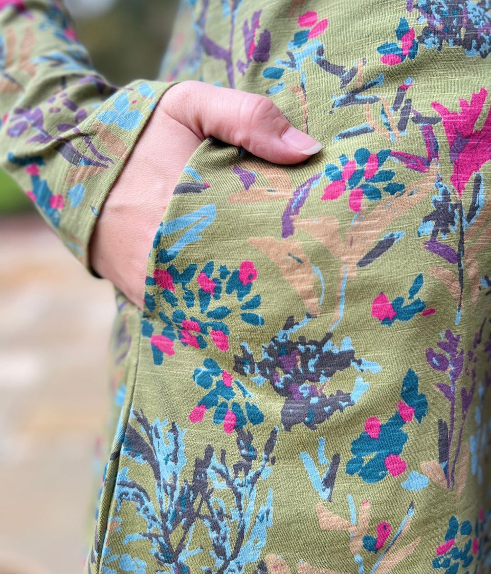 Rouleau Calliste Floral Tunic Top