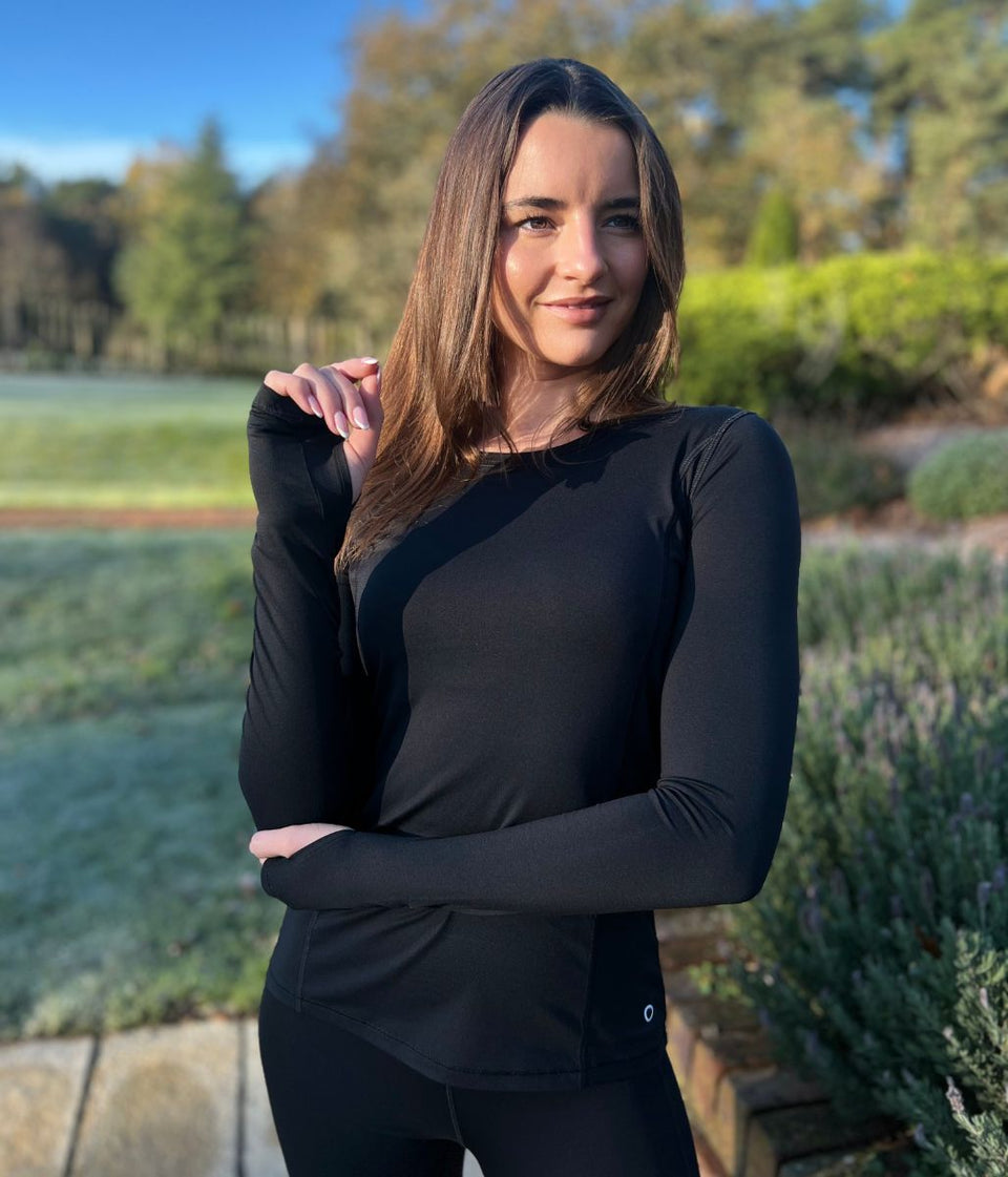 Black Long Sleeve Good Move Active Top
