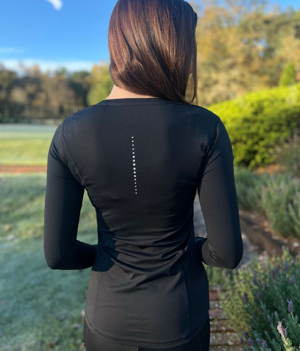 Black Long Sleeve Good Move Active Top