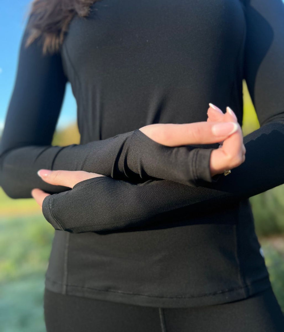 Black Long Sleeve Good Move Active Top