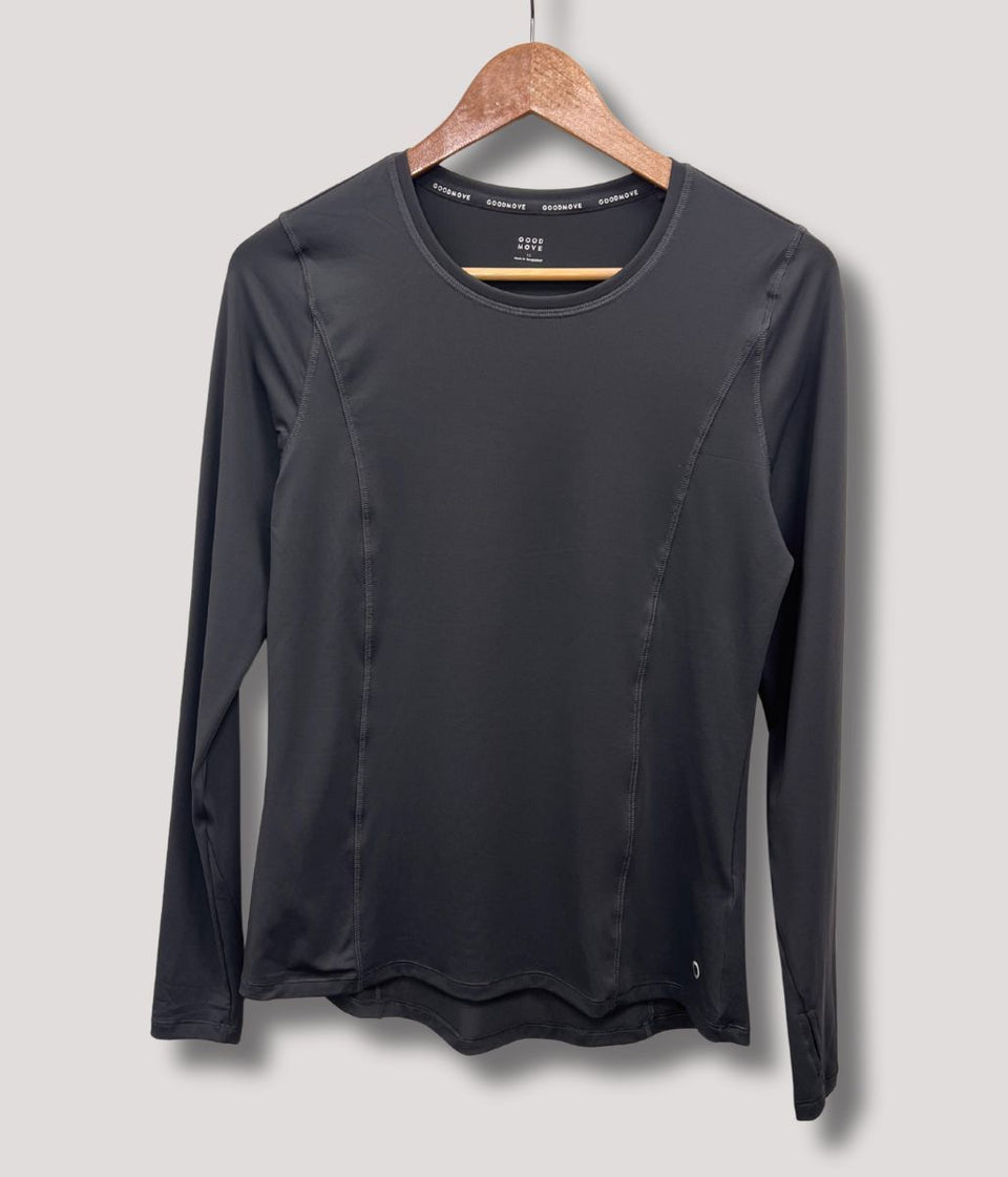 Grey Long Sleeve Good Move Active Top