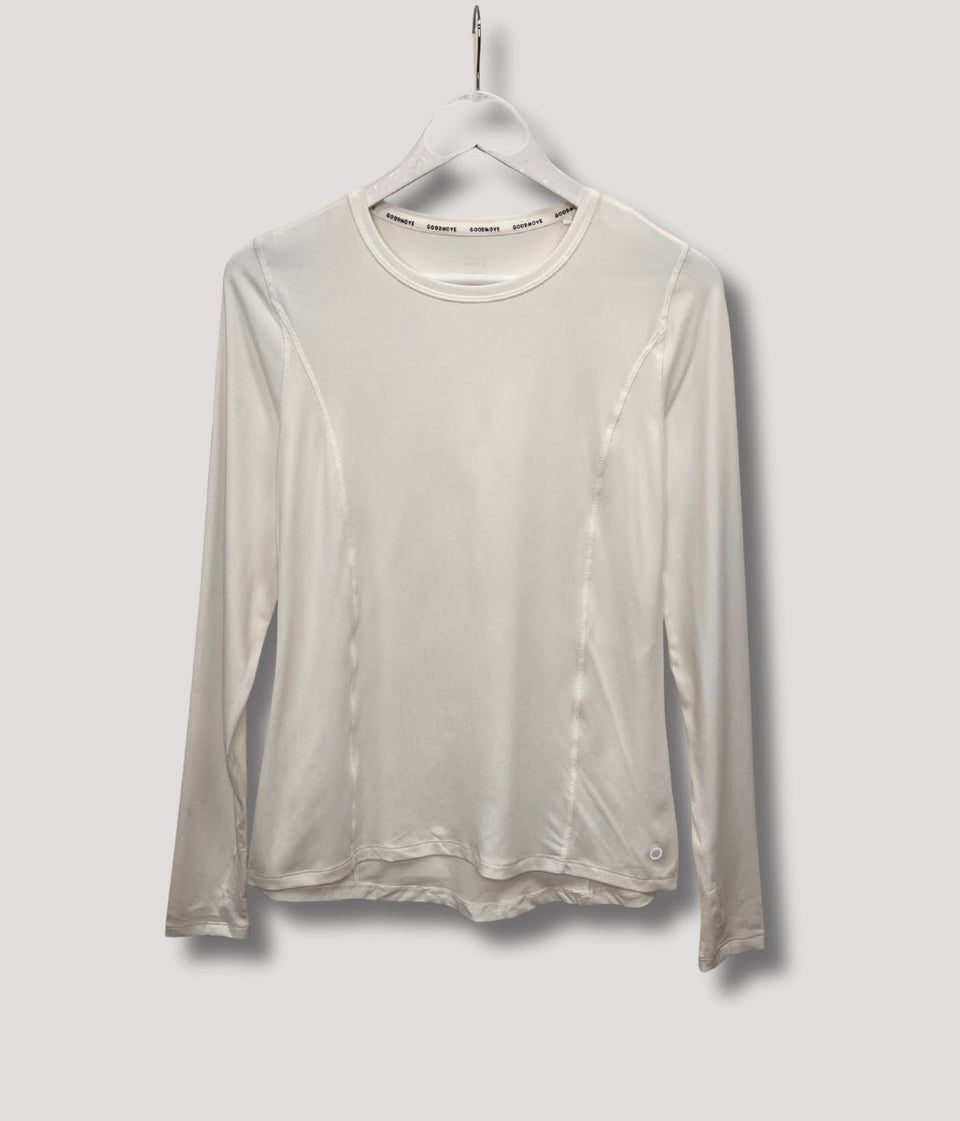 White Long Sleeve Good Move Active Top