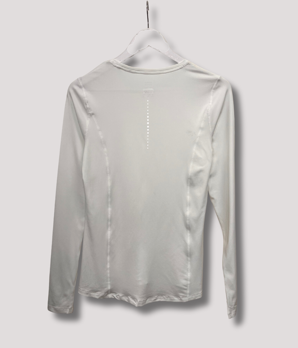 White Long Sleeve Good Move Active Top