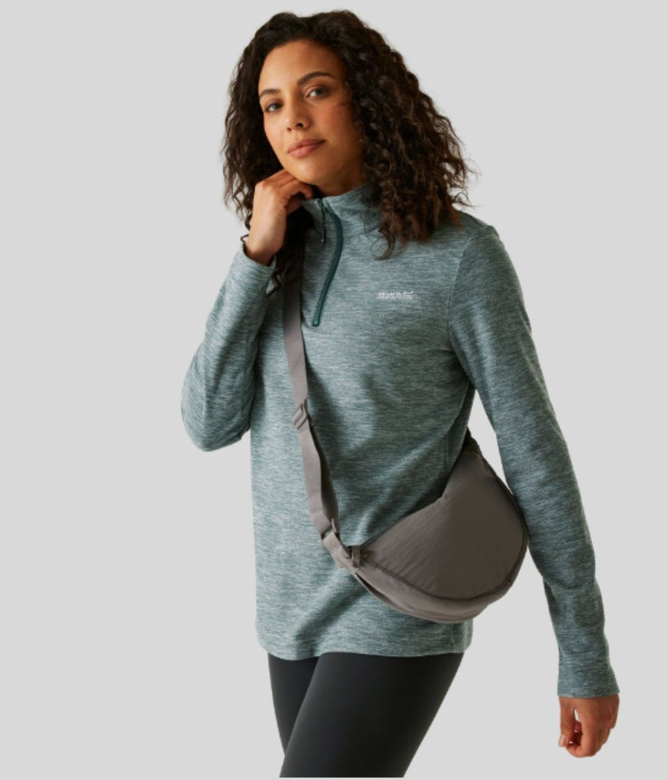 Green Regatta Sweethart Marl Half Zip Fleece