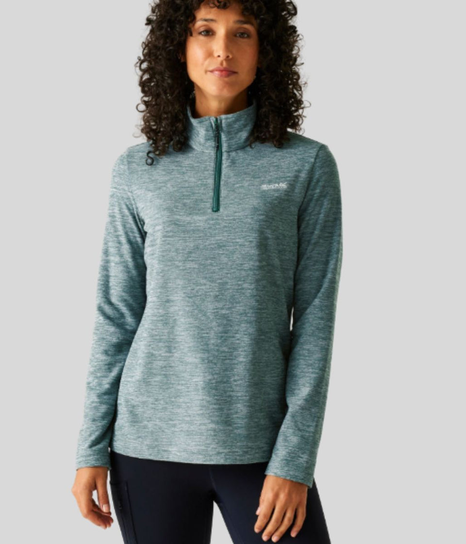 Teal Regatta Sweethart Marl Half Zip Fleece