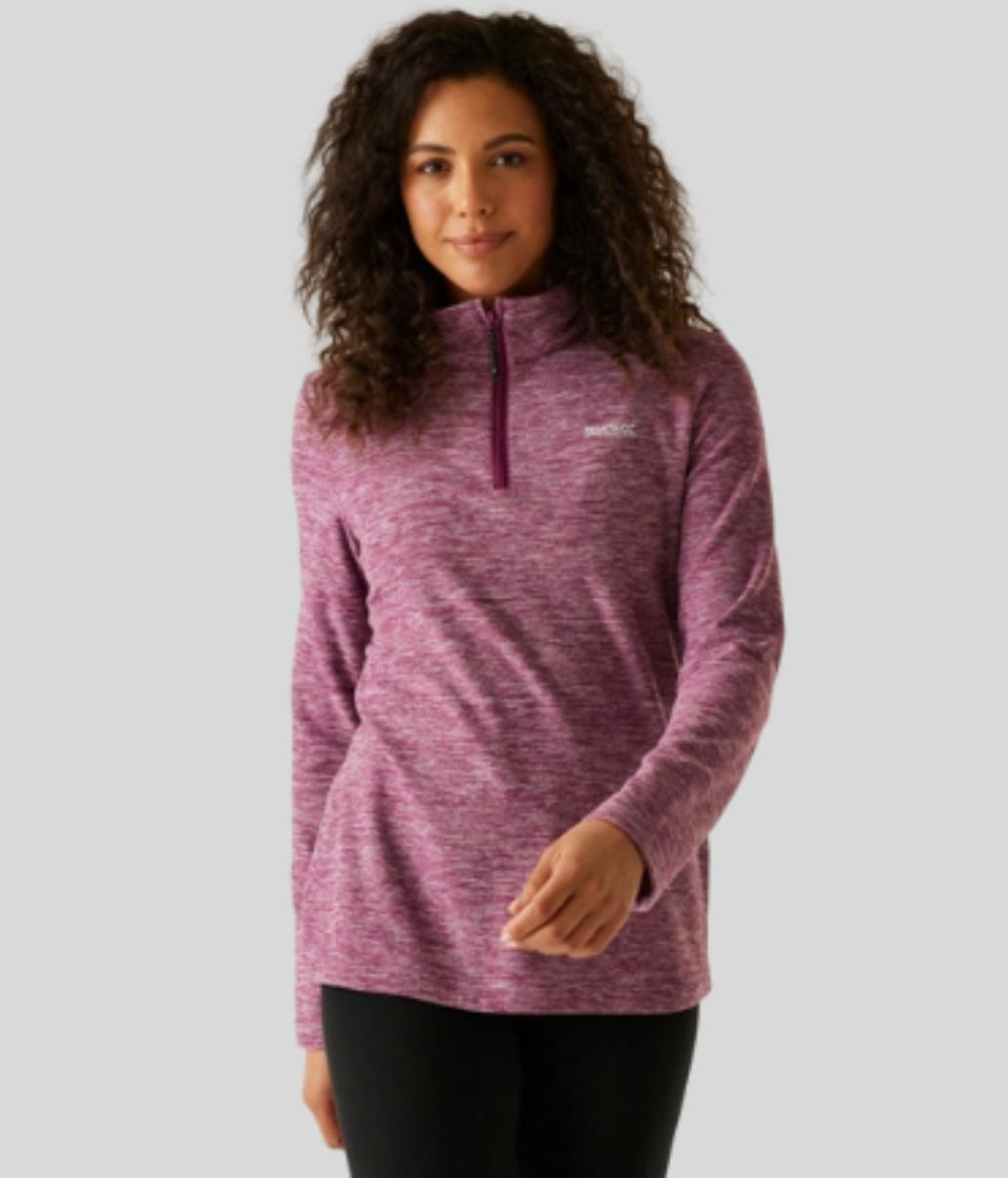 Burgundy Regatta Sweethart Marl Half Zip Fleece