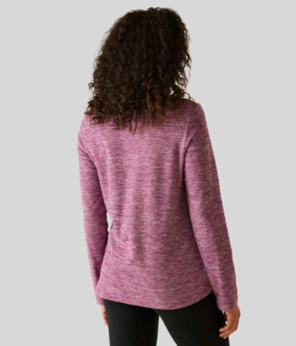 Burgundy Regatta Sweethart Marl Half Zip Fleece