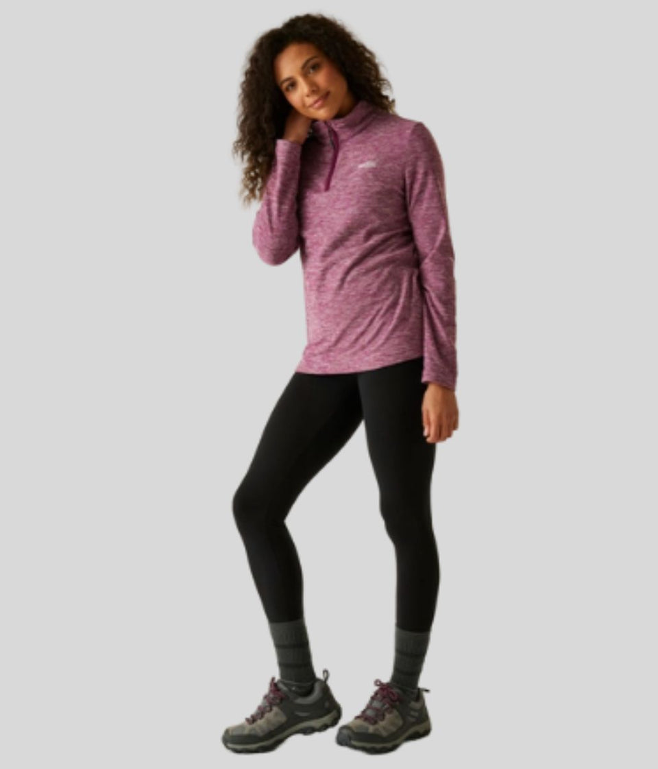 Burgundy Regatta Sweethart Marl Half Zip Fleece