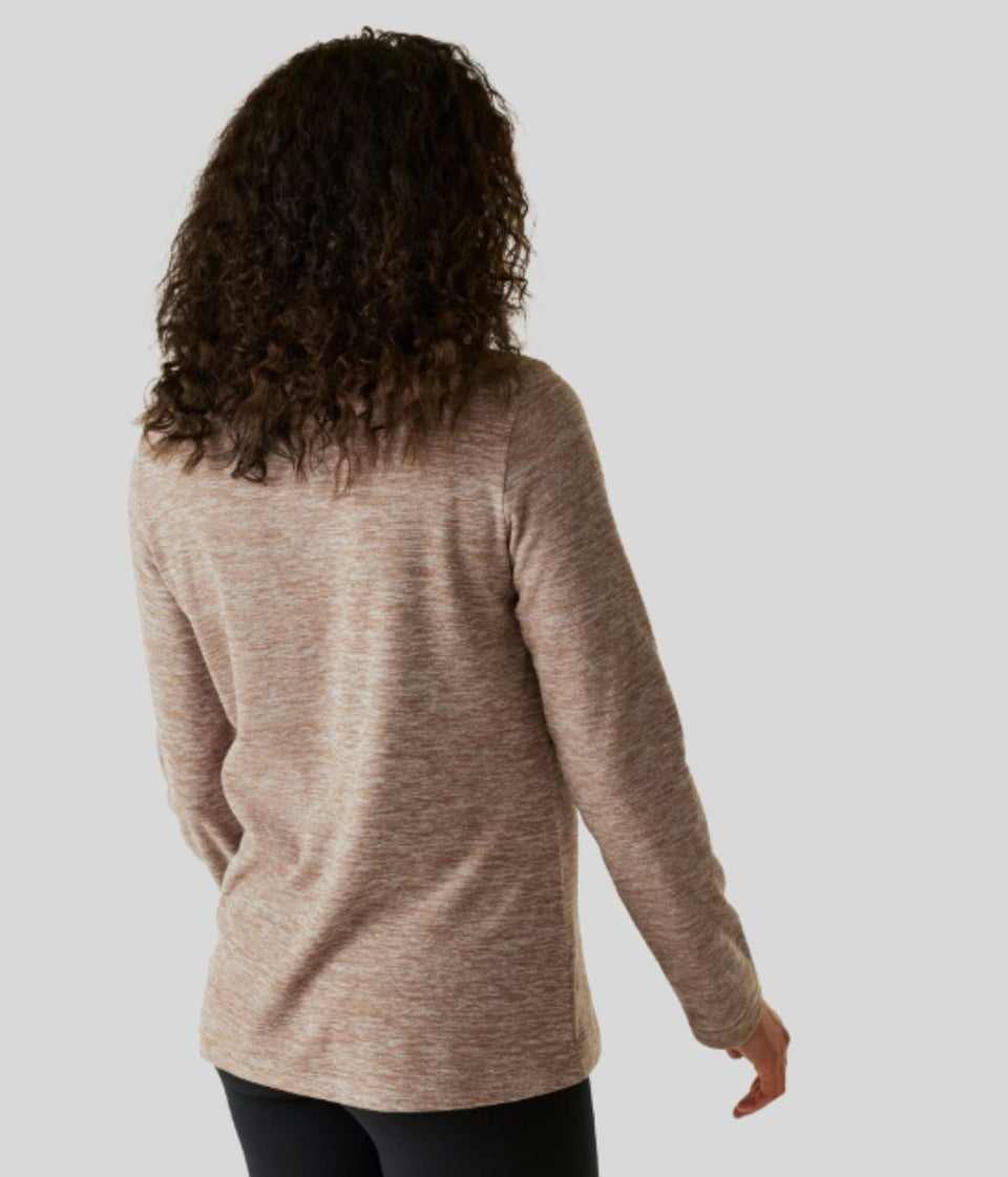 Brown Regatta Sweethart Marl Half Zip Fleece