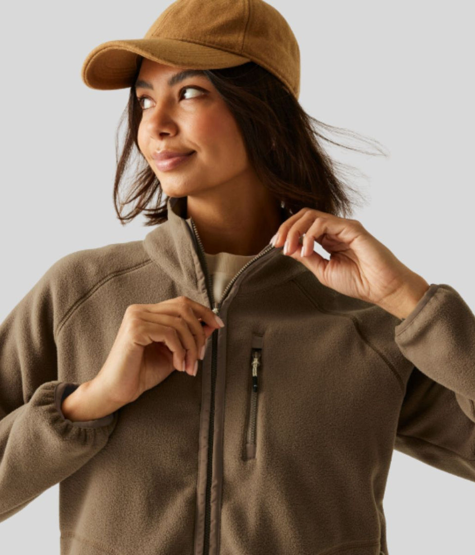 Mocha Frankie Full Zip Fleece