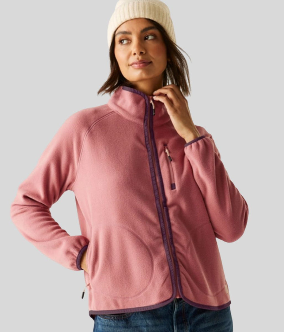 Dusty Rose Frankie Full Zip Fleece