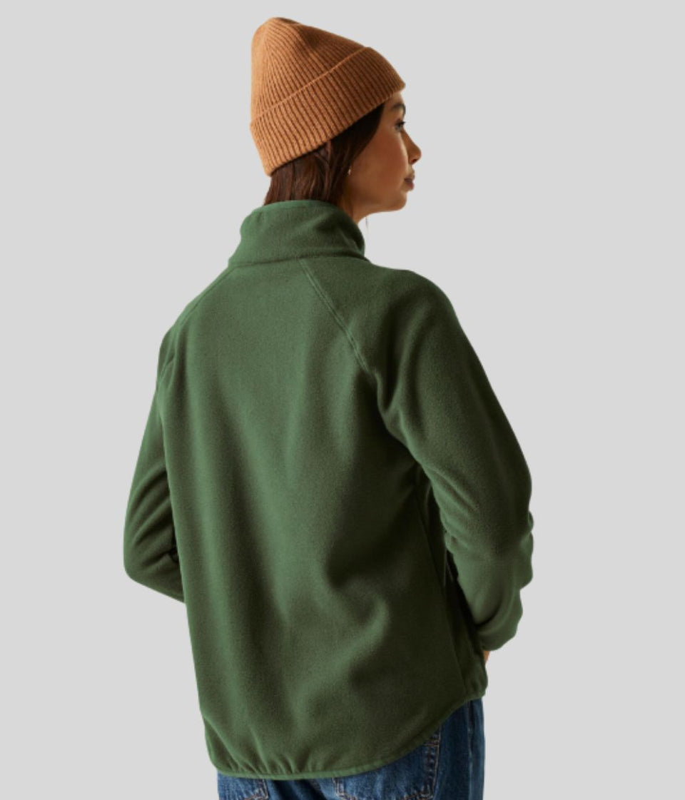 Dark Khaki Frankie Full Zip Fleece
