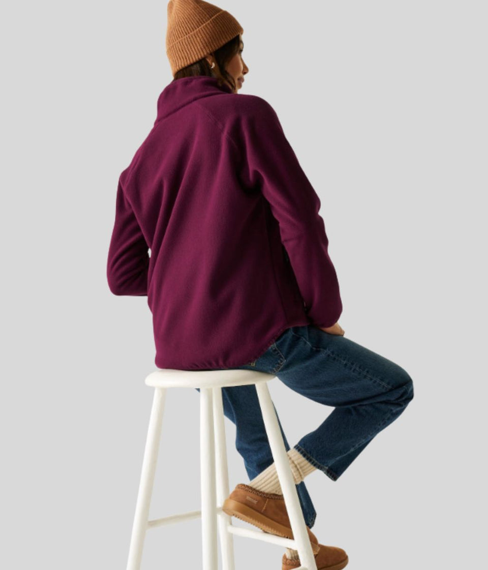 Purple Frankie Full Zip Fleece