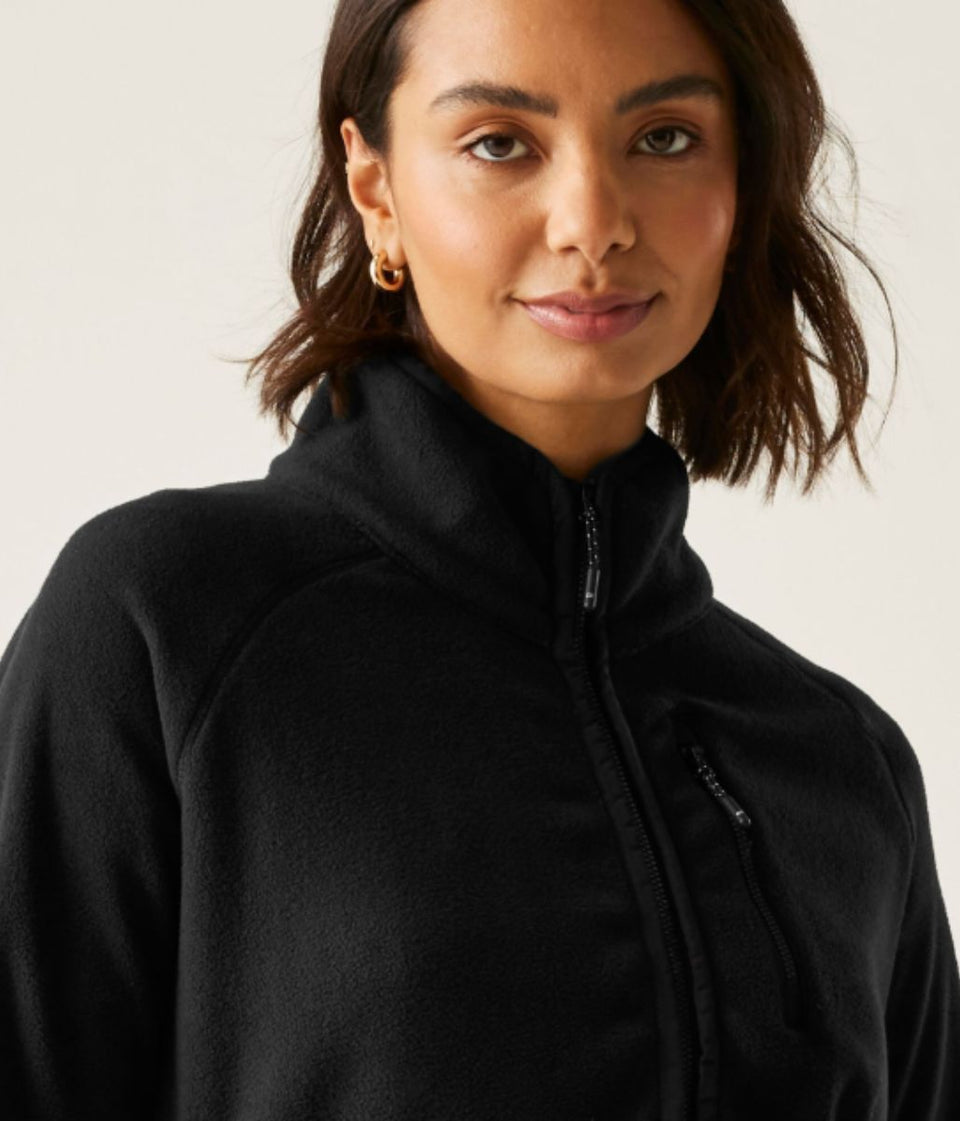 Black Frankie Full Zip Fleece