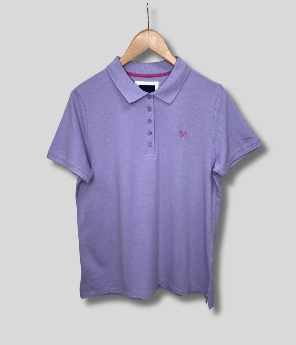 Lilac Short Sleeve Logo Polo Shirt