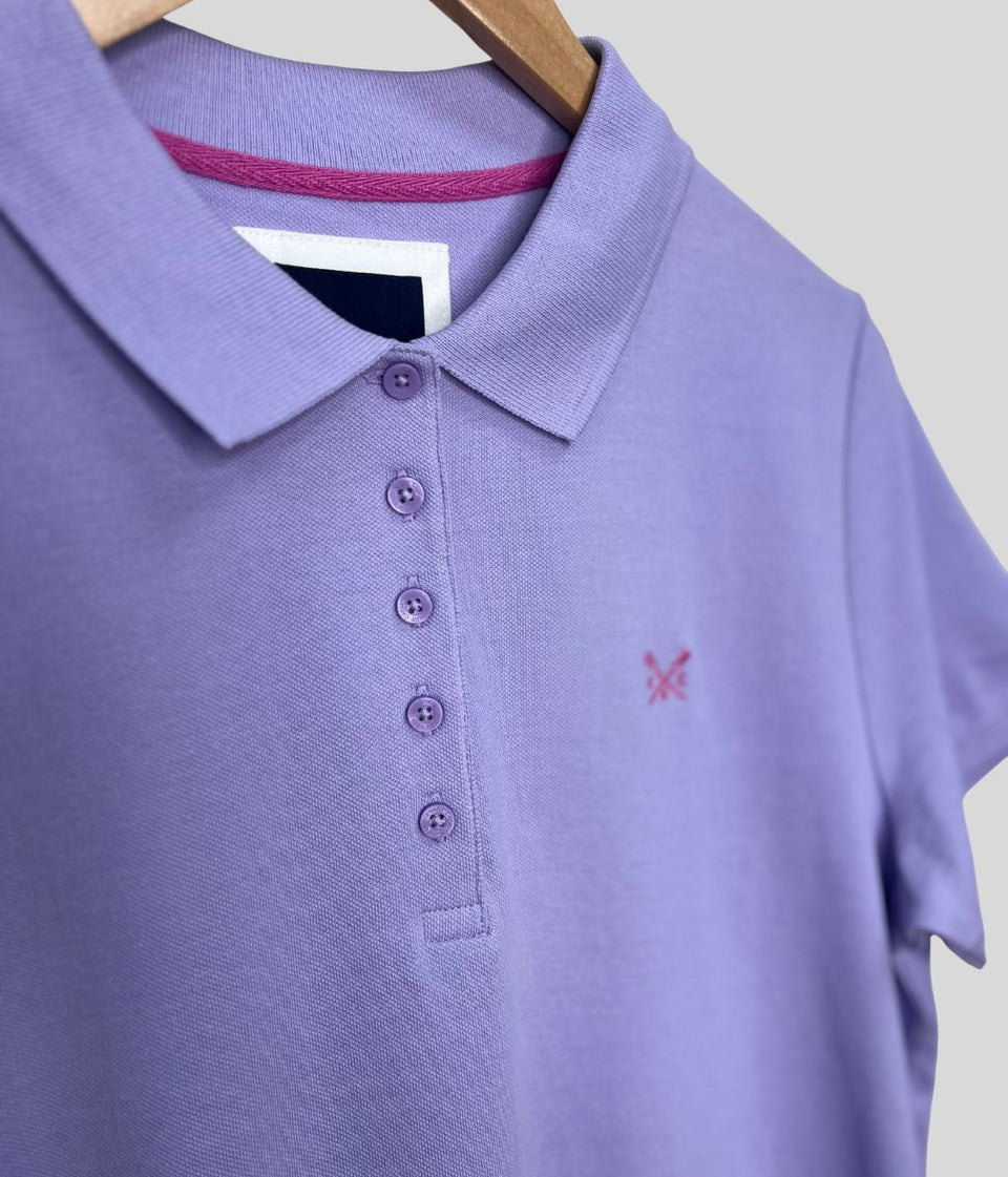 Lilac Short Sleeve Logo Polo Shirt