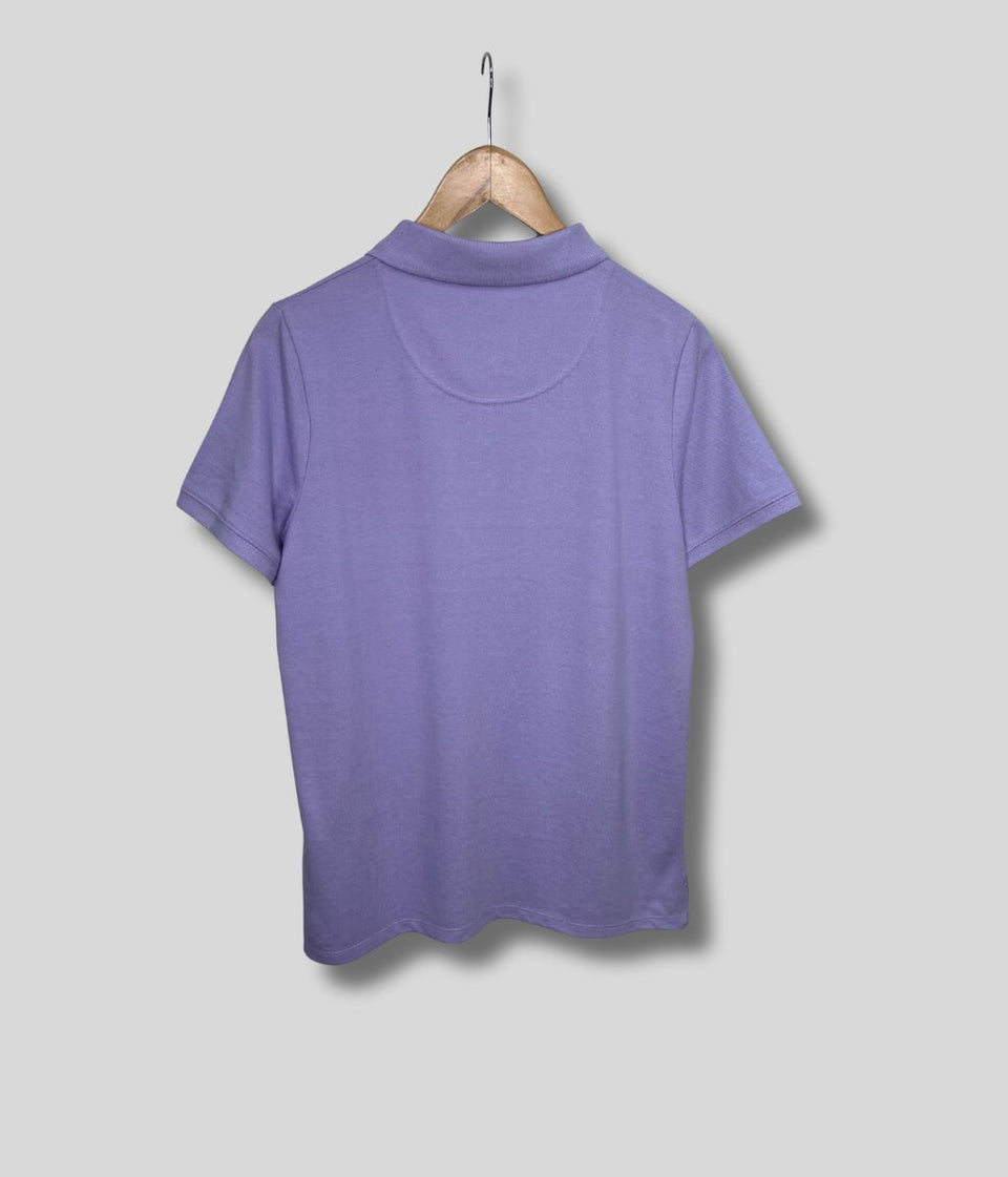 Lilac Short Sleeve Logo Polo Shirt