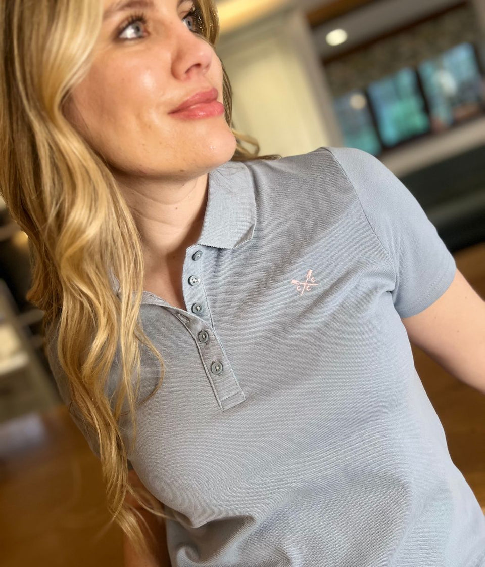 Blue Short Sleeve Logo Polo Shirt