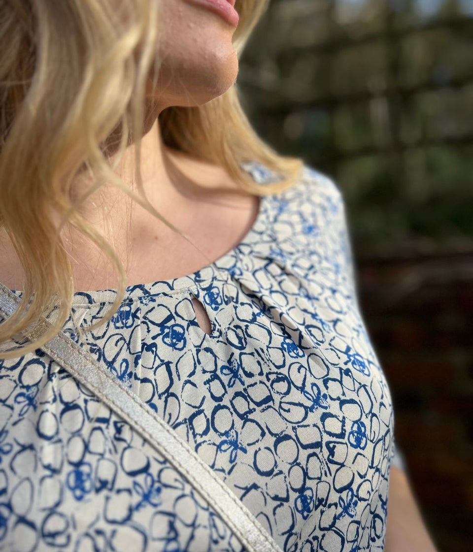 Ex Seasalt Appletree 3/4 Sleeve Top