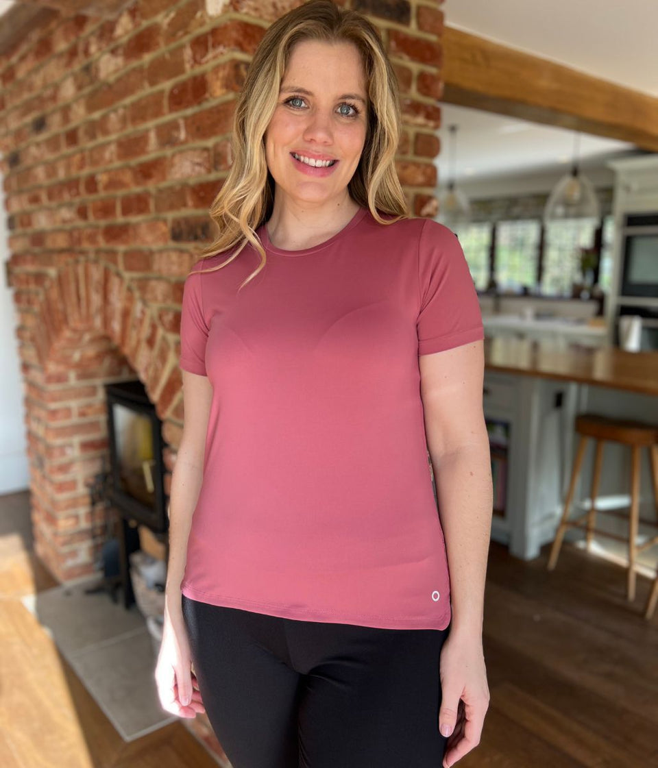 Dark Pink Good Move Active Tee