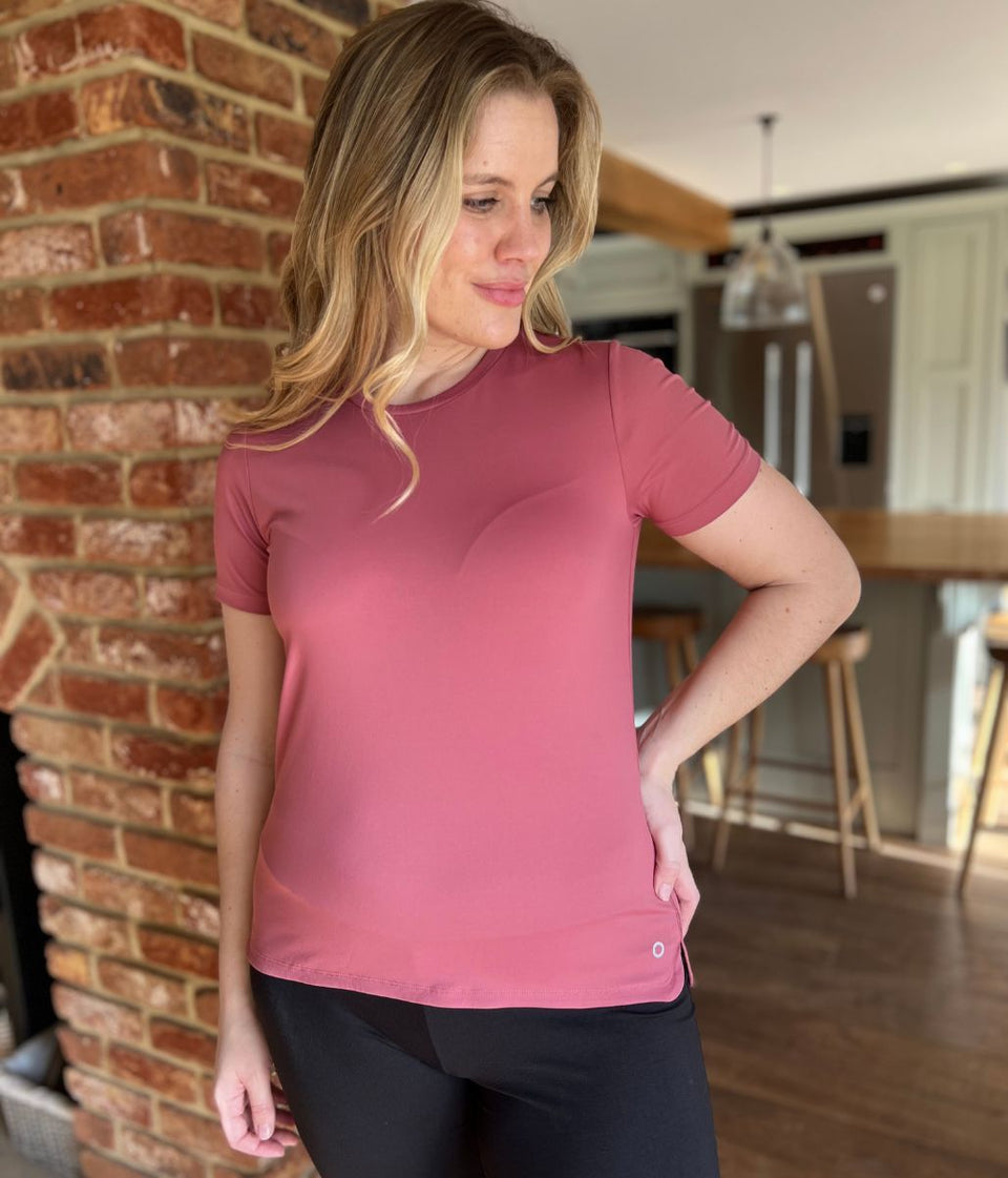 Dark Pink Good Move Active Tee