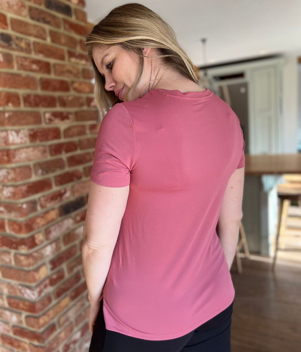 Dark Pink Good Move Active Tee