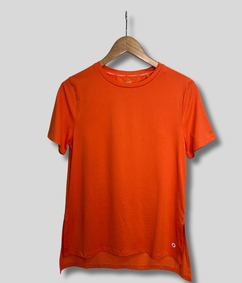 Orange Good Move Longline Active Top