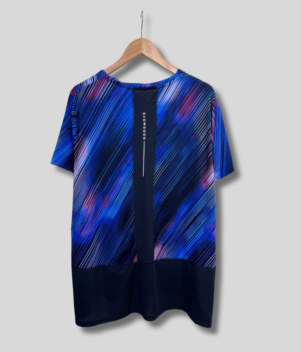 Striped Good Move Longline Active Top