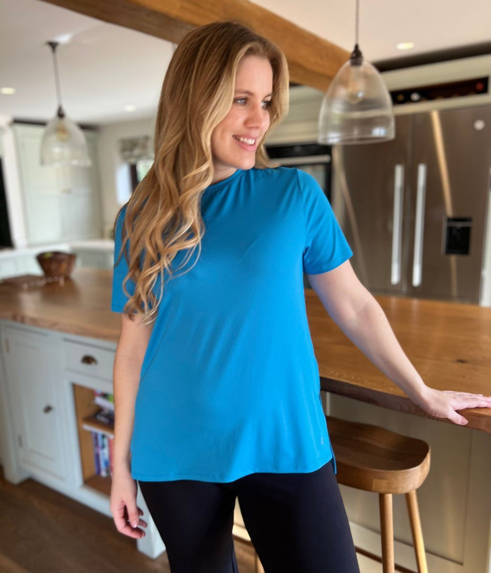 Blue Good Move Longline Active Top