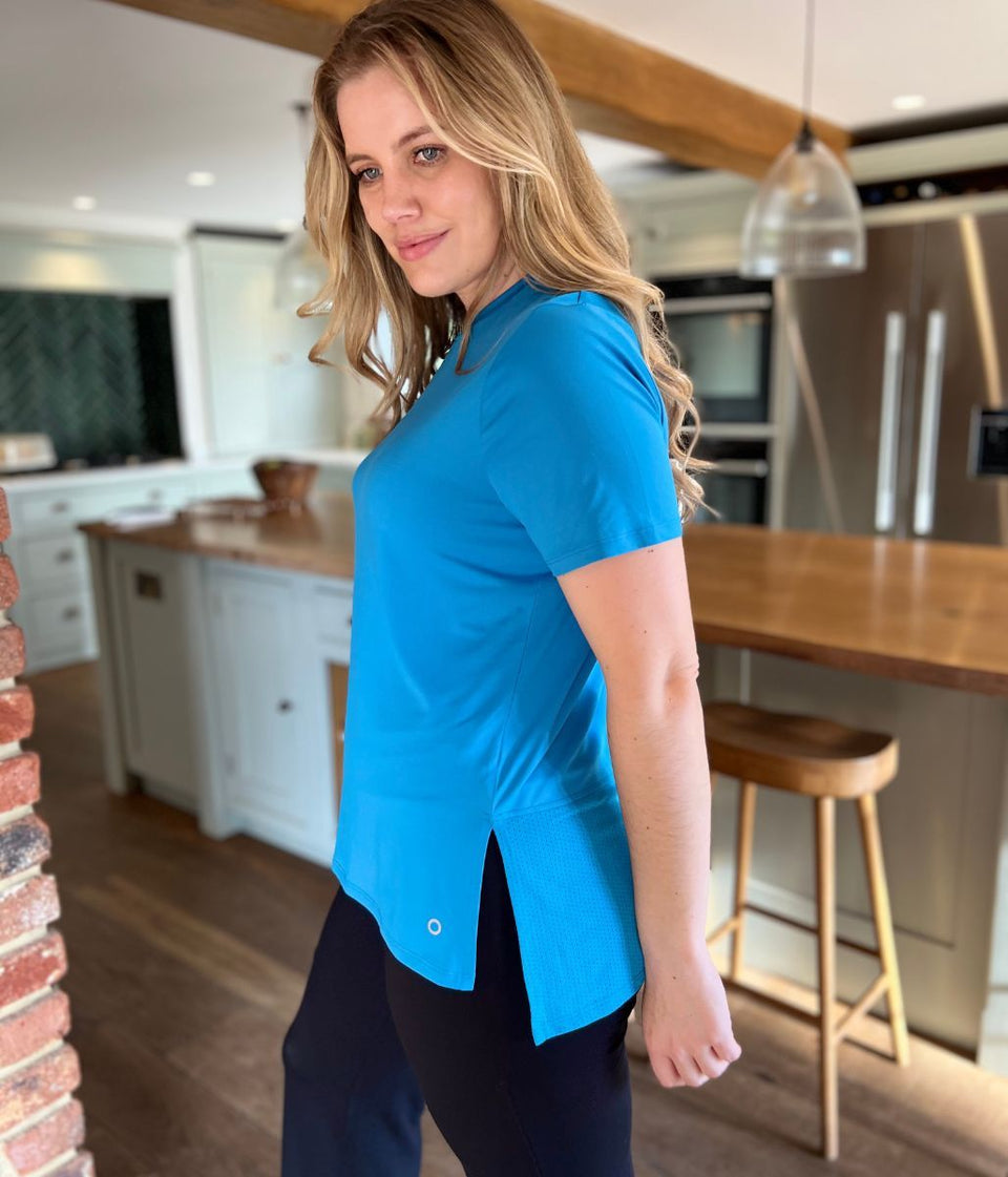 Blue Good Move Longline Active Top