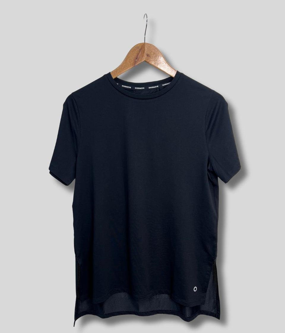 Black Good Move Longline Active Top