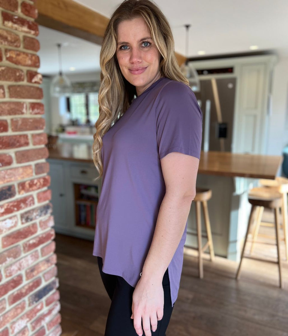 Deep Lilac Good Move Longline Active Top