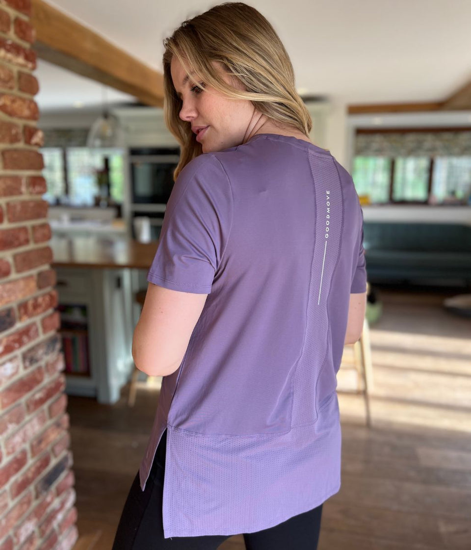 Deep Lilac Good Move Longline Active Top