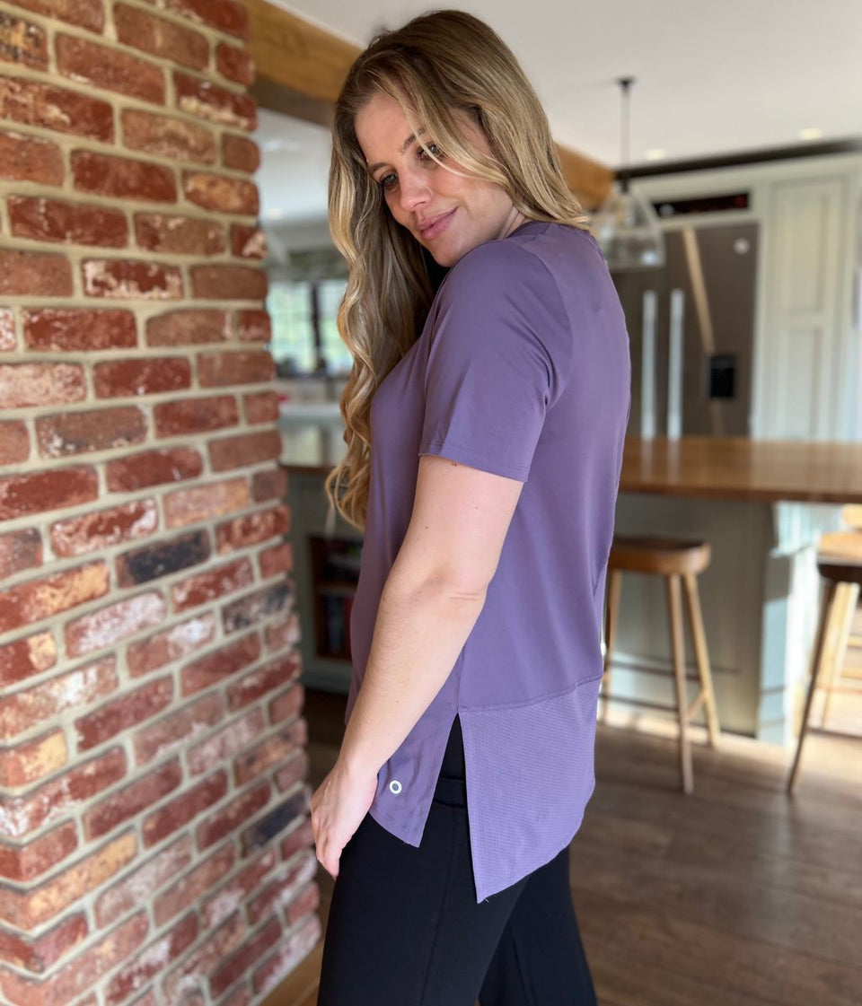 Deep Lilac Good Move Longline Active Top