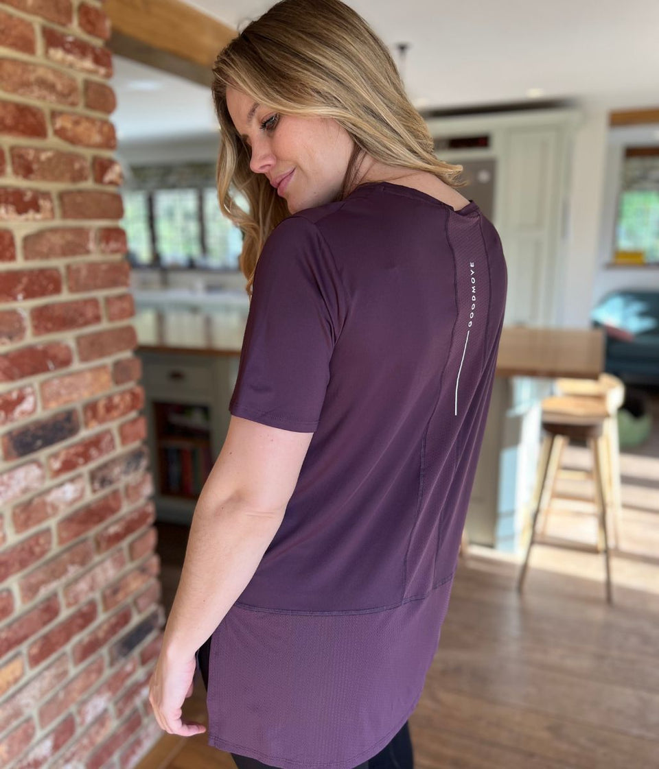 Purple Good Move Longline Active Top