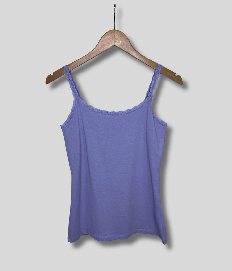 Lilac Lace Trim Cami Top