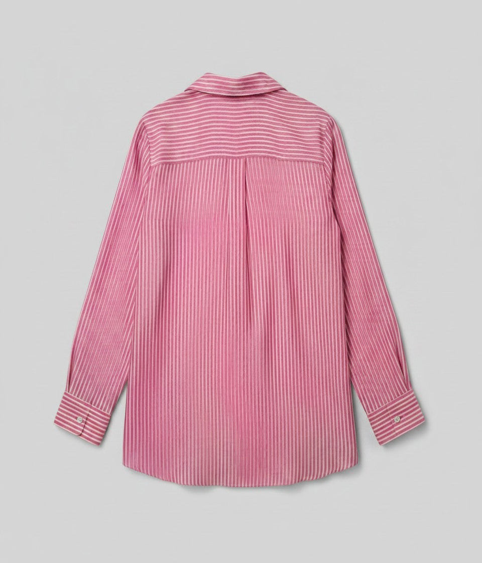 Pink Striped Soft Relaxed Shirt