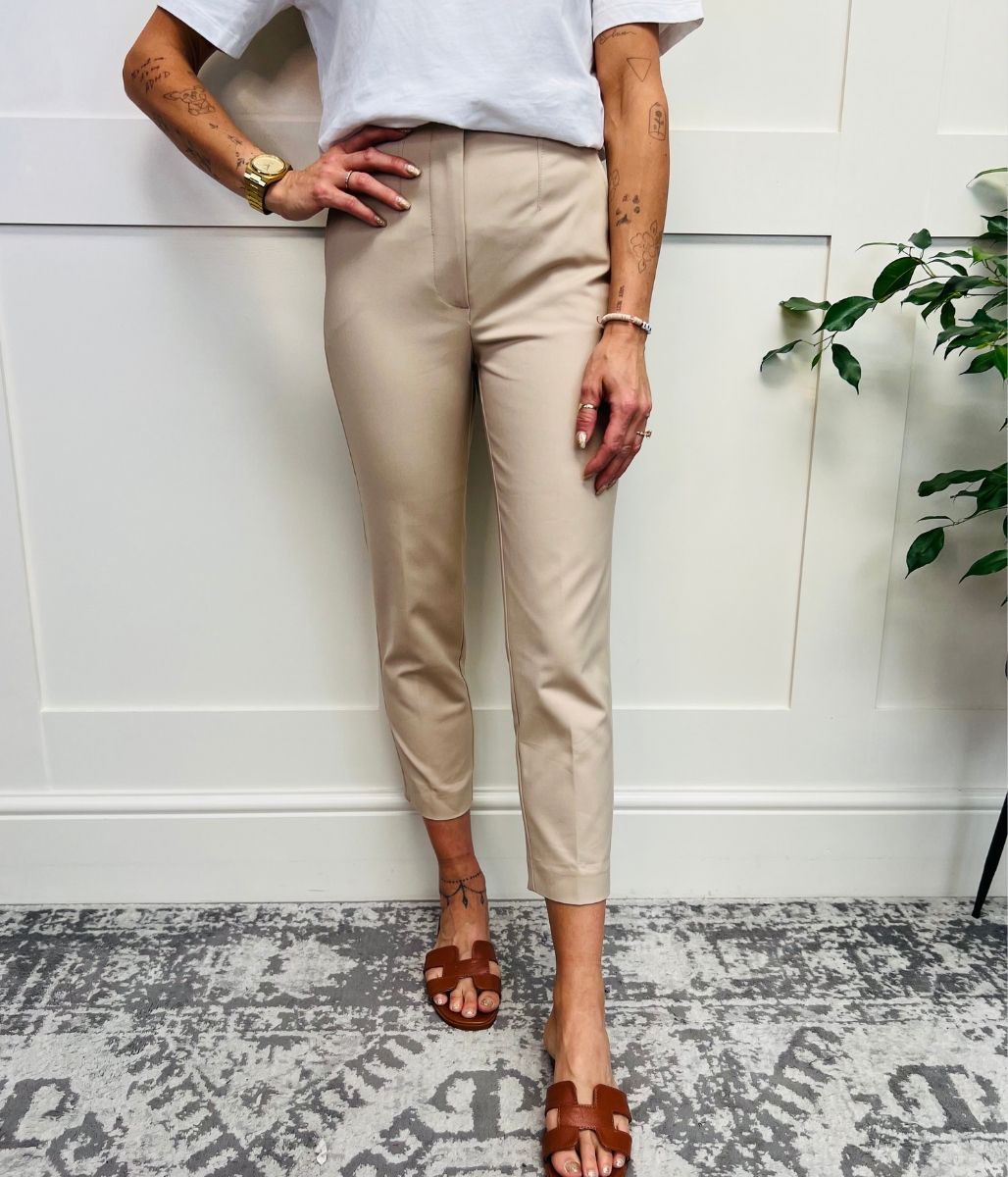 Stone Slim Fit Ankle Grazer Trousers – Highstreet Outlet UK